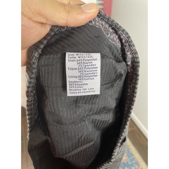 Paisley & Gray 2 Piece Suit Mens 40R Skinny Fit Pants Flat Front 32X32 - Picture 16 of 16